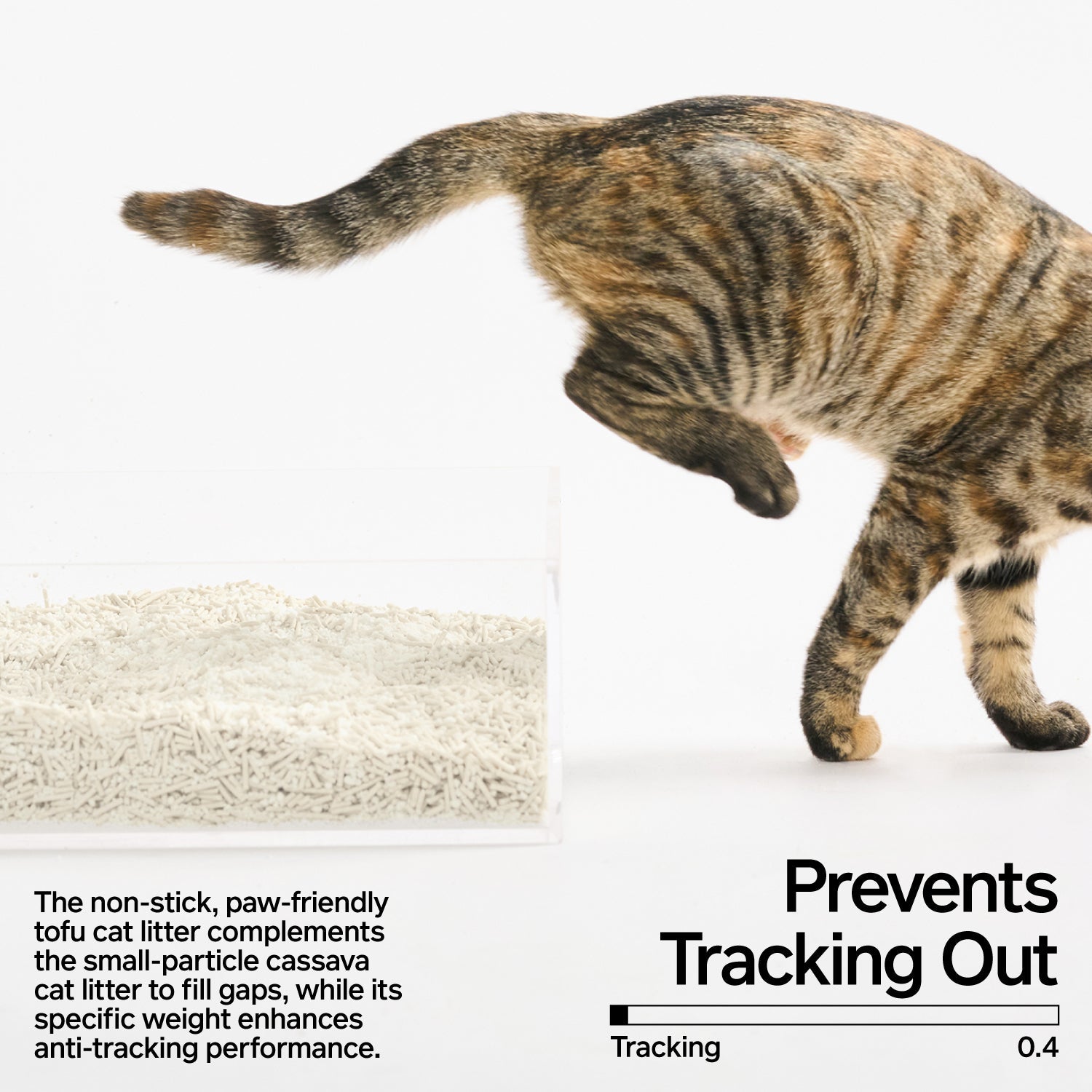 PIDAN Cassava & Tofu Cat Litter 30:70 Blend 2.4KGx4