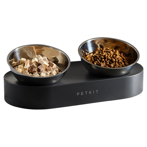 PETKIT Fresh Nano raised feeding bowl angle detail