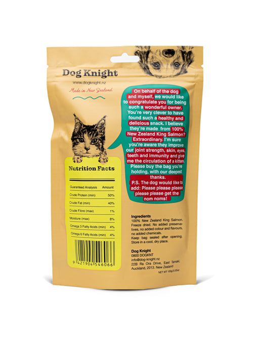 Dog Knight Freeze Dried King Salmon Bites 100g